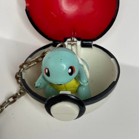 Squirtle 1999 Basic Fun Pokemon Keychain Figure & Ball Keychain Toy Vintage Gift - Picture 2 of 8